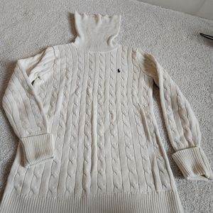 Ralph Lauren Cable Knit Tunic Sweater